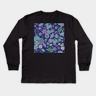 Purple chinz Kids Long Sleeve T-Shirt